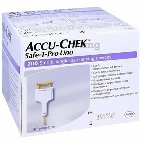 Accu Chek Safe T Pro Uno 200 PC