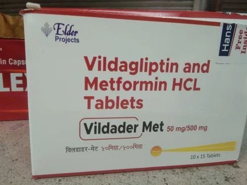 VILDADER MET 500 MG TAB