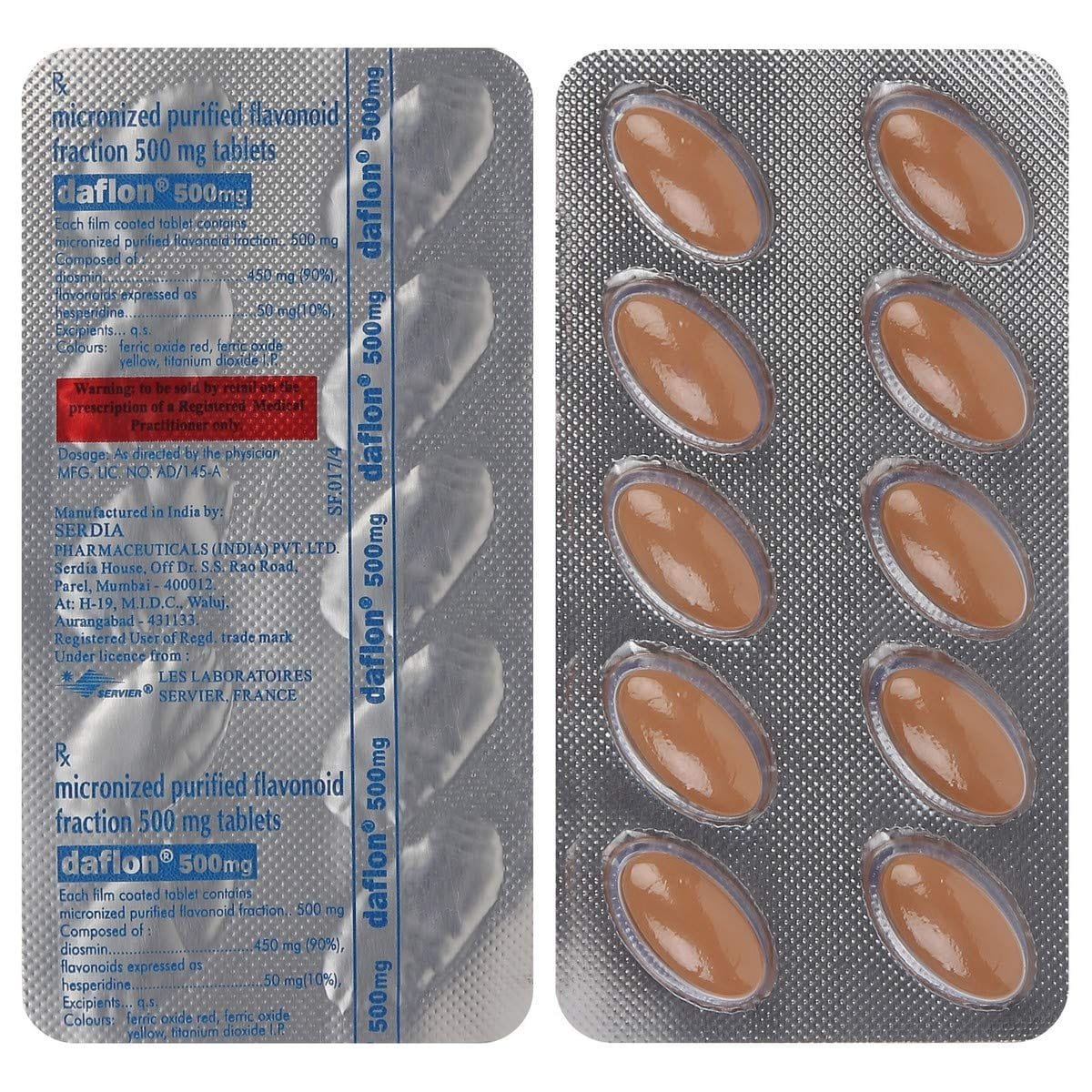DAFLON-500 TAB 10 TAB