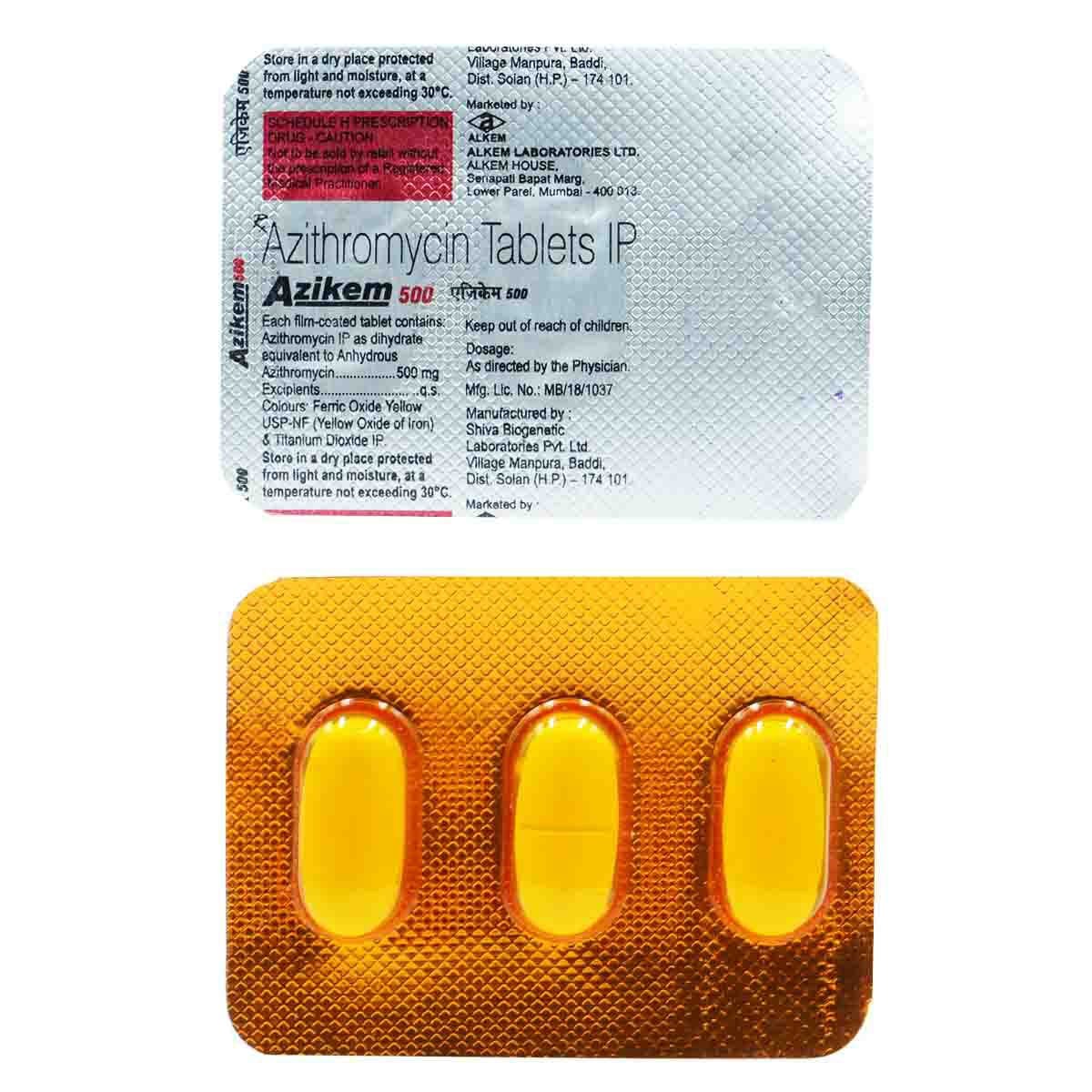 AZIKEM-500 TAB 3 TAB