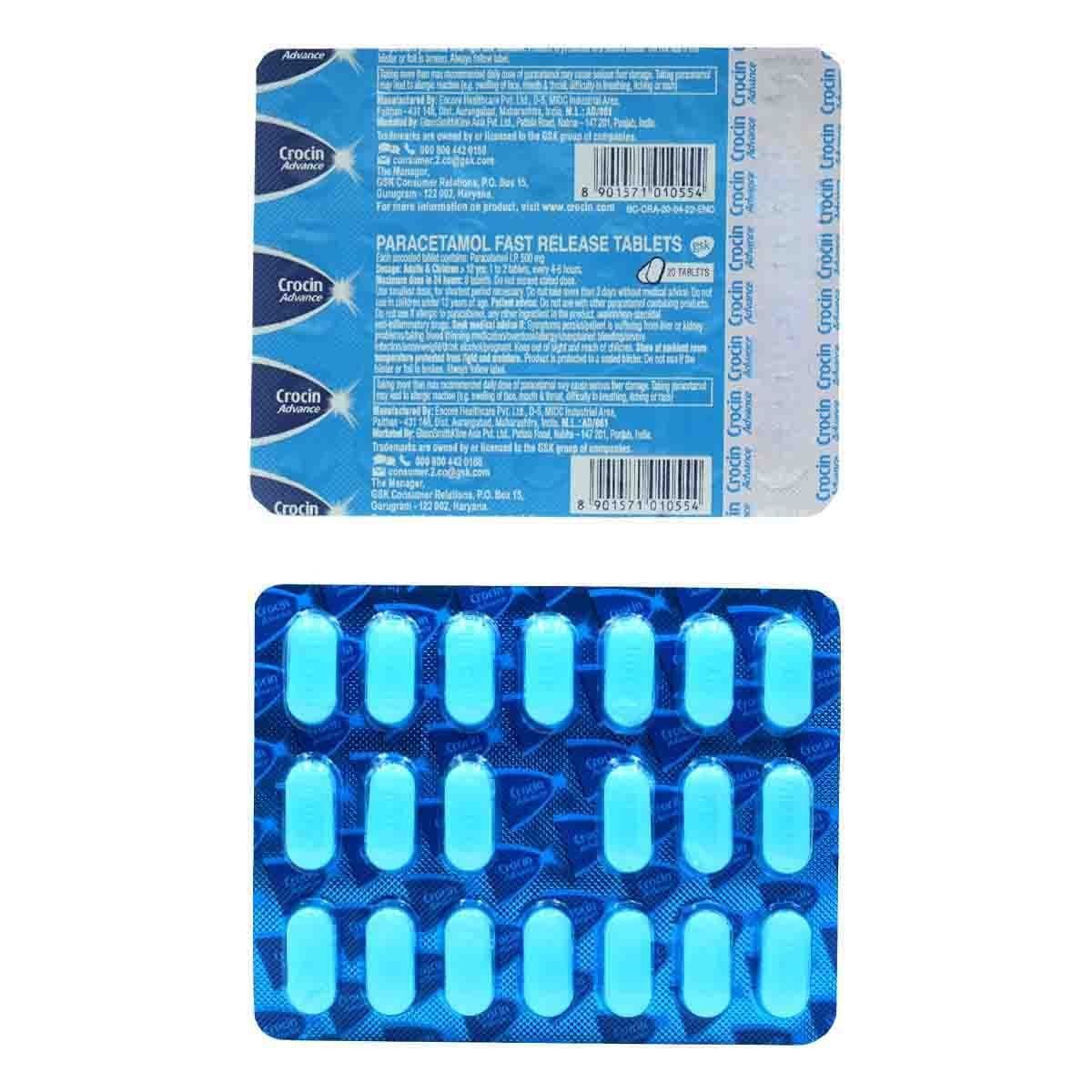 CROCIN ADVANCE TAB 15 TAB