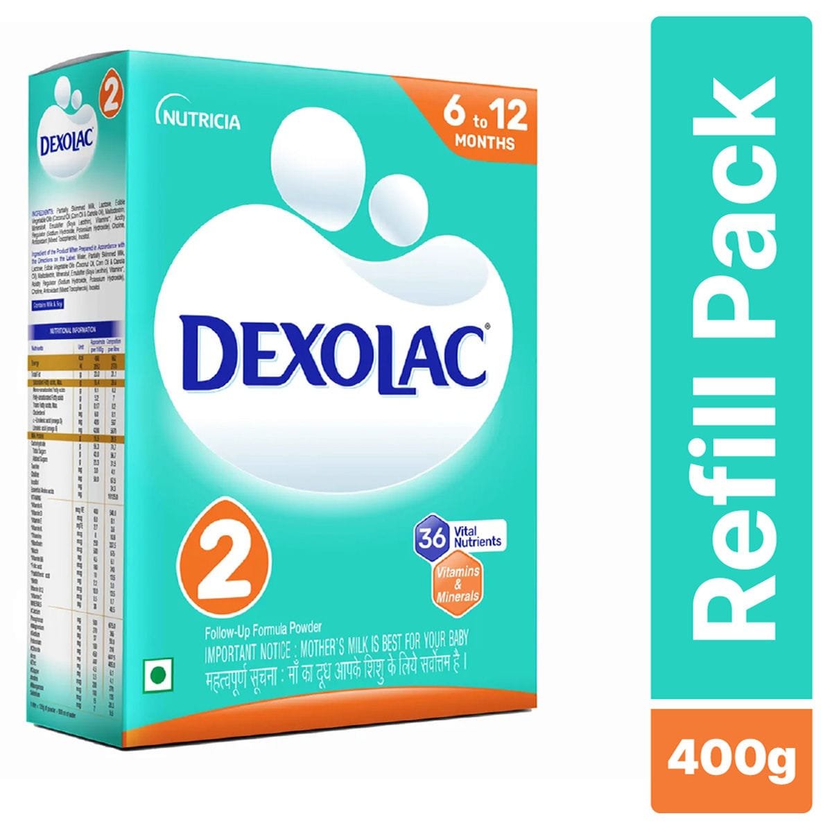 DEXOLAC 2 NO RIFFIL 400 GM