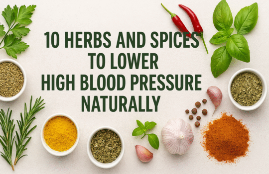 10 Herbs and Spices to Lower High Blood Pressure Naturally