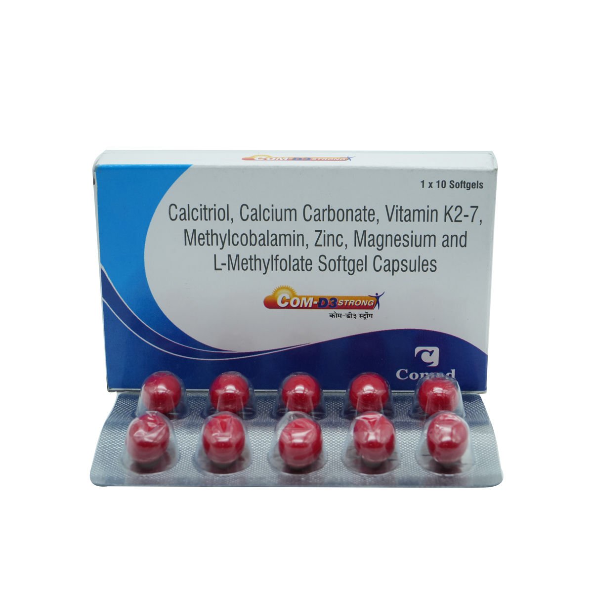 COM D3 STRONG SOFTGEL CAP 10 CAP