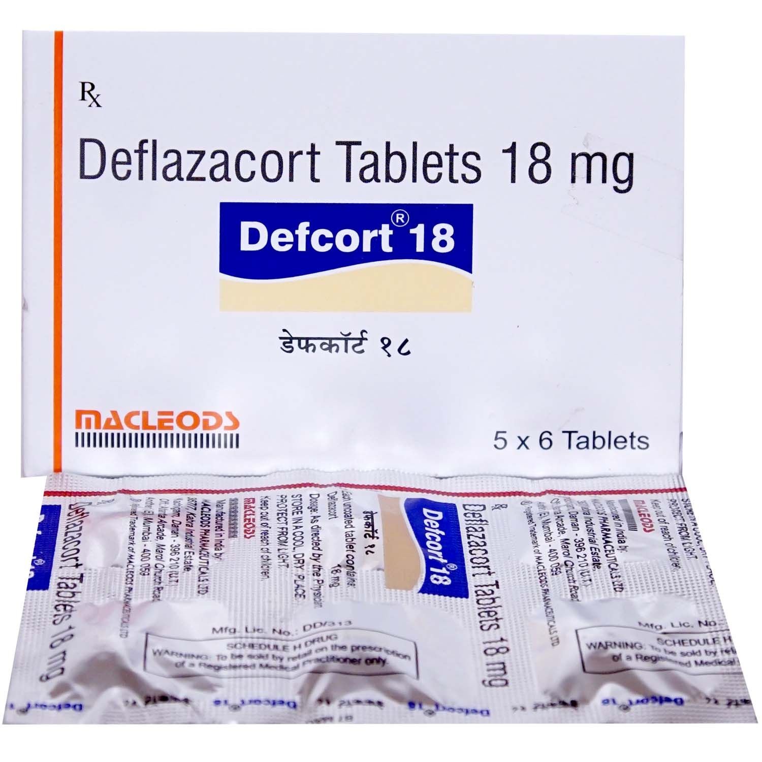 DEFCORT 18 TAB 6 TAB