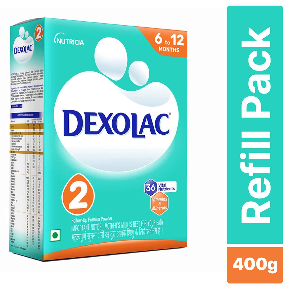 DEXOLAC 2 NO RIFFIL 400 GM
