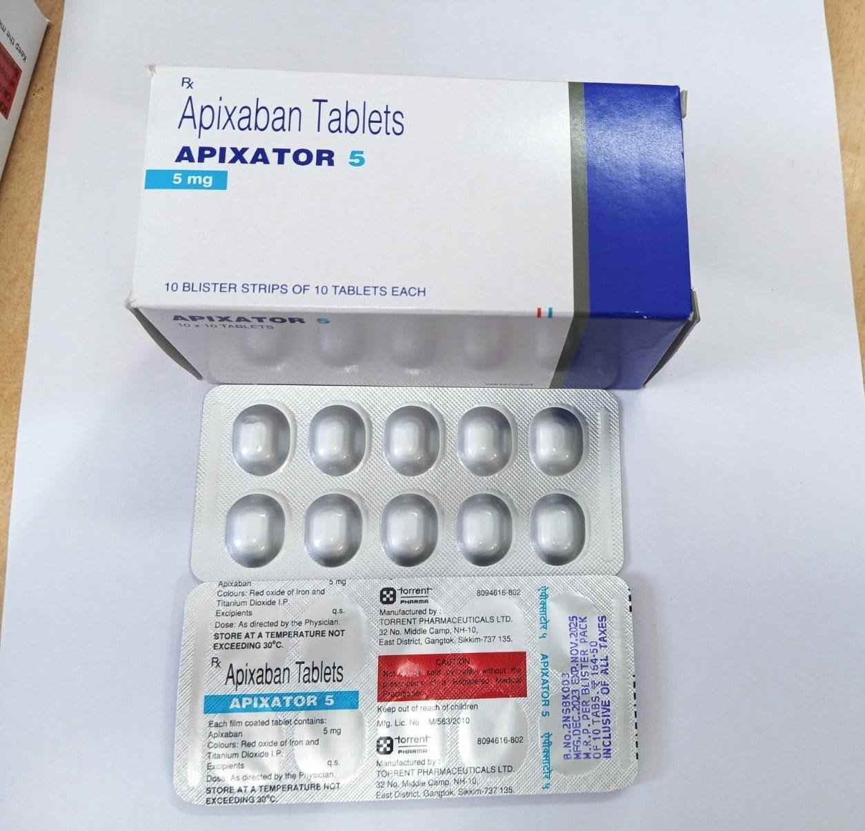 APIXATOR 5 MG TAB 10 TAB